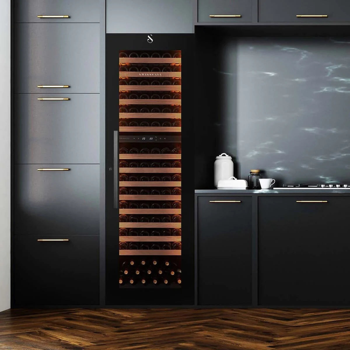 How tall is a wine fridge