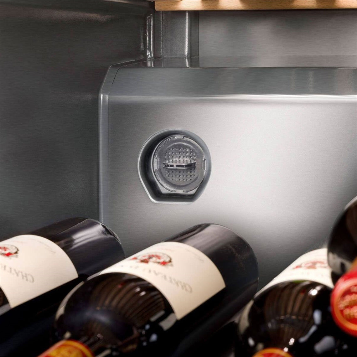 What is a carbon filter in a wine fridge?