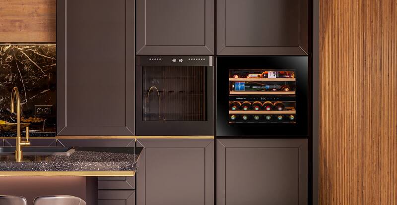 Avintage - 32 Bottle Dual Zone Integrated Wine Cooler - AVI6075PLATINUM