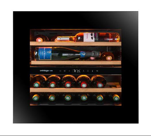 Avintage - 32 Bottle Dual Zone Integrated Wine Cooler - AVI6075PLATINUM