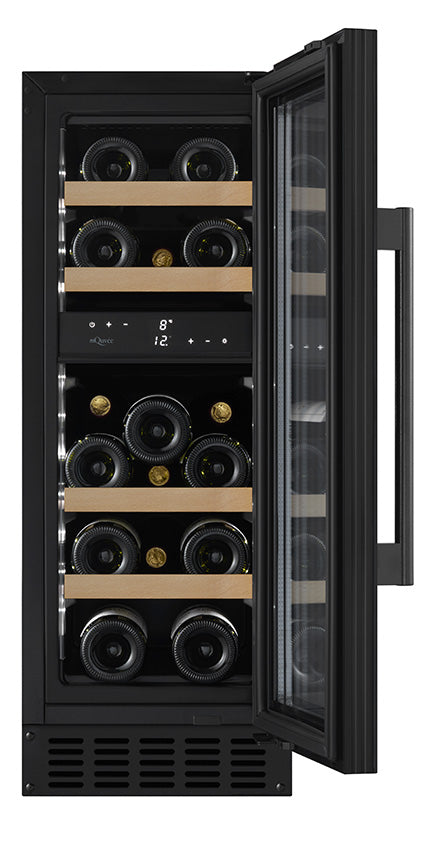 mQuvée - WineCave 700 30D Anthracite Black Dual Zone Wine Fridge