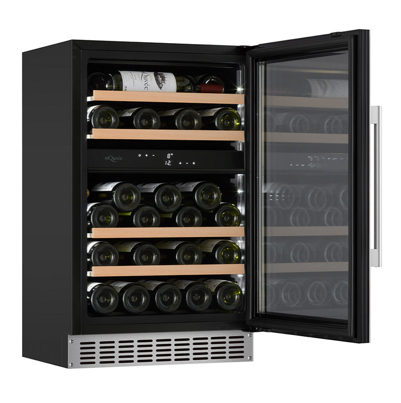 mQuvée - WineCave 700 50D Stainless Dual Zone Wine Fridge