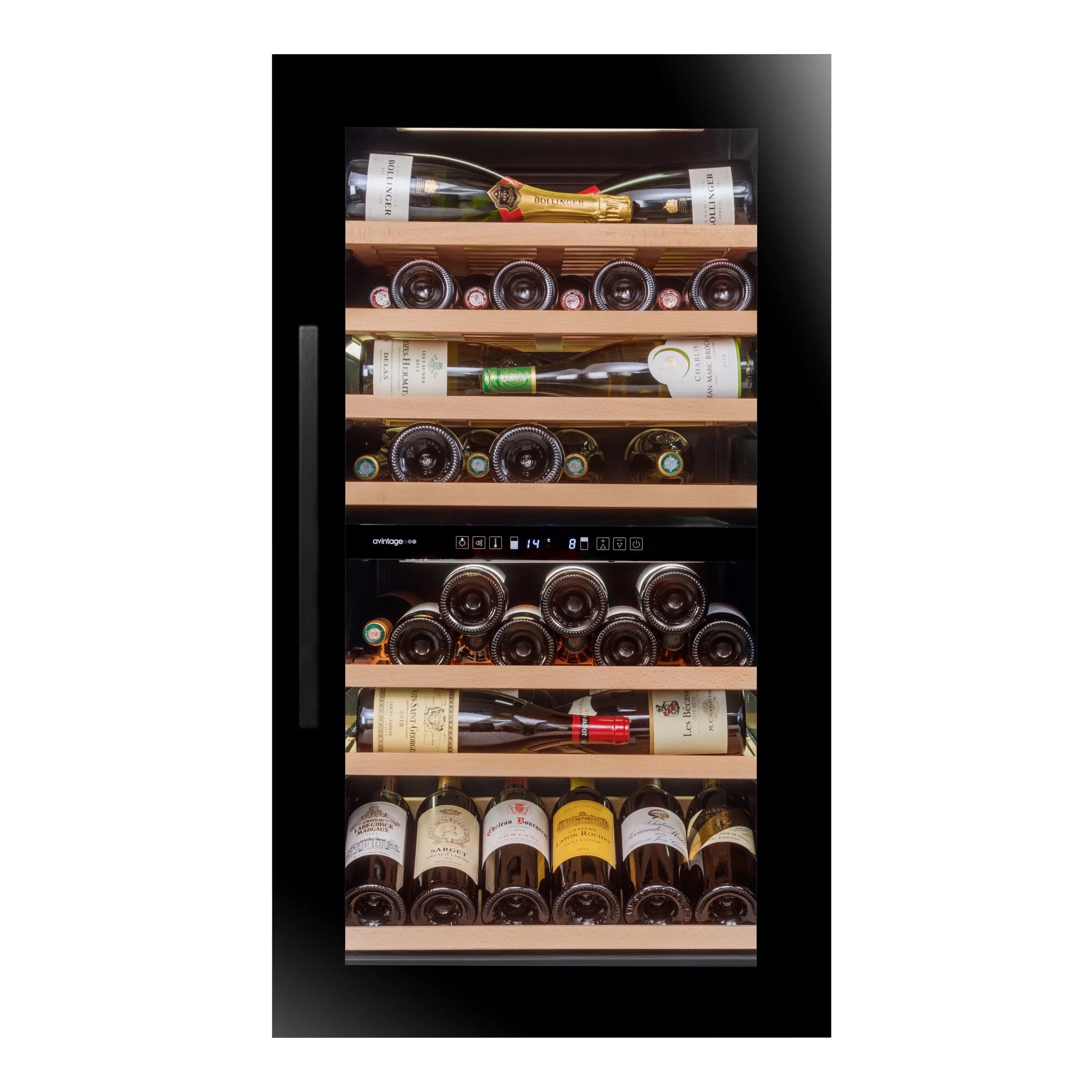 Avintage - 62 Bottle Dual Zone Integrated Wine Cooler - AVI105G2