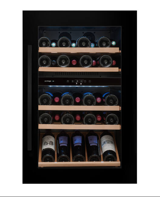 Avintage - 51 Bottle Dual Zone Integrated Wine Cooler - AVI88G2