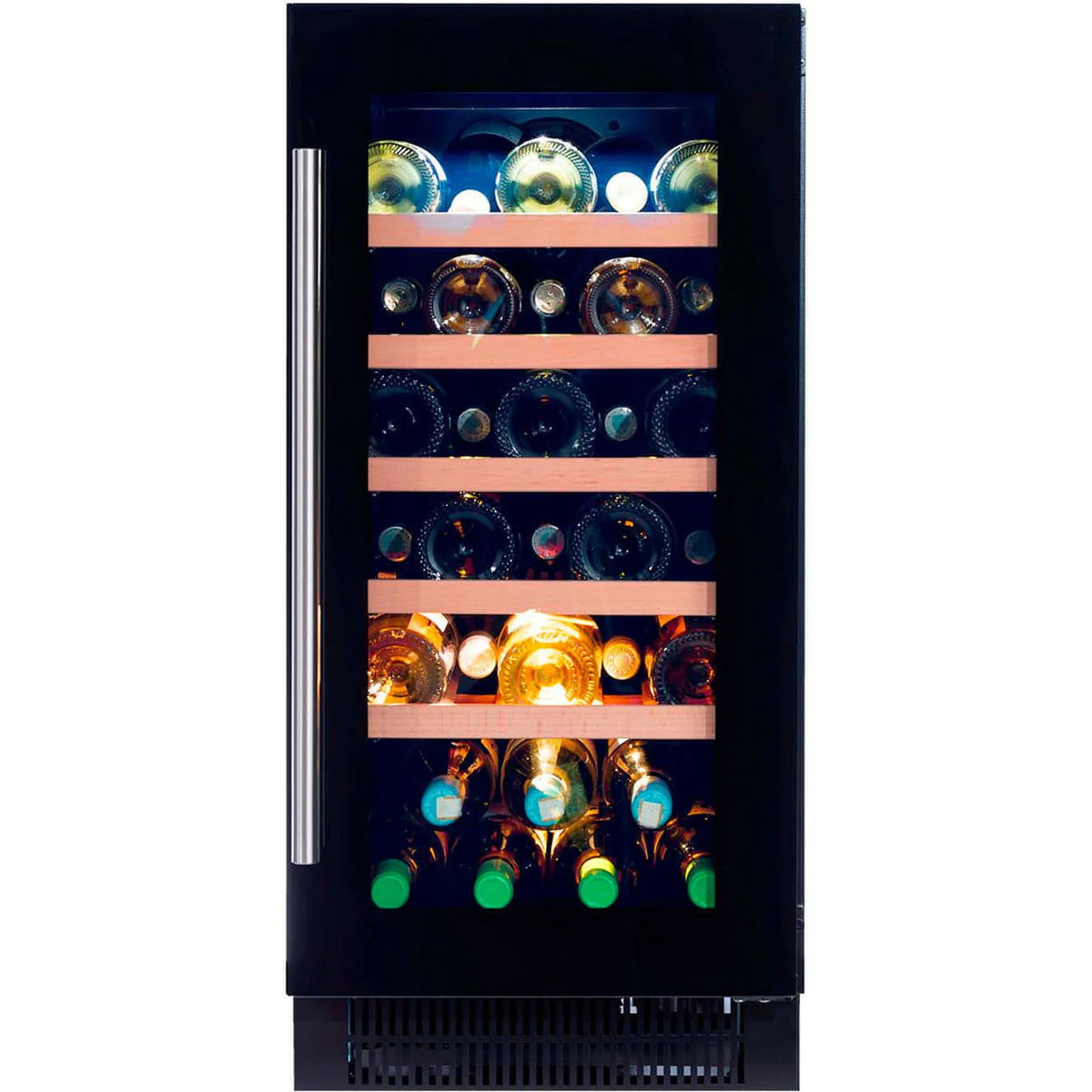 Dunavox DAUF-32.83B | 32 Bottle Single Zone Built-In Wine Cooler