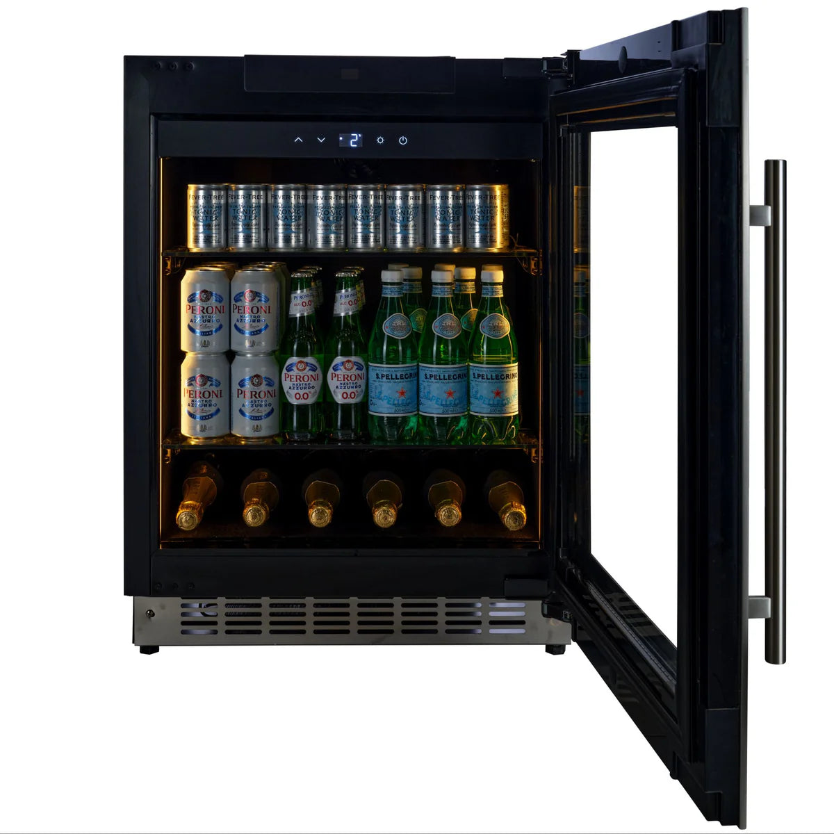CELLA - 119 Can - 600mm - 118L Drinks Fridge - BV34-SSH - Stainless