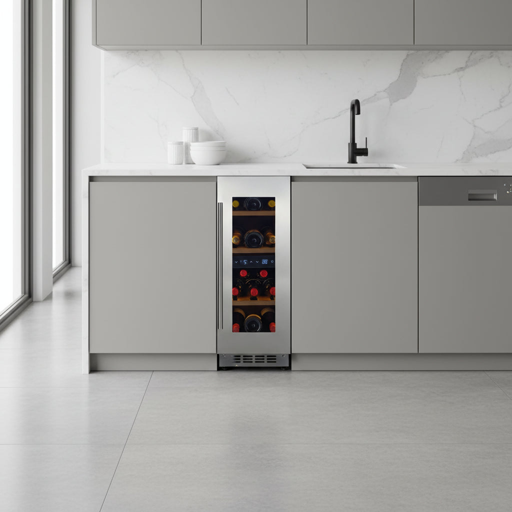 CELLA - 18 Bottle Single Zone Wine Fridge - W18S-SSH
