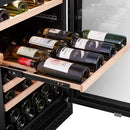 CELLA - 39 Bottle Dual Zone Wine Fridge - W39D-BLACK