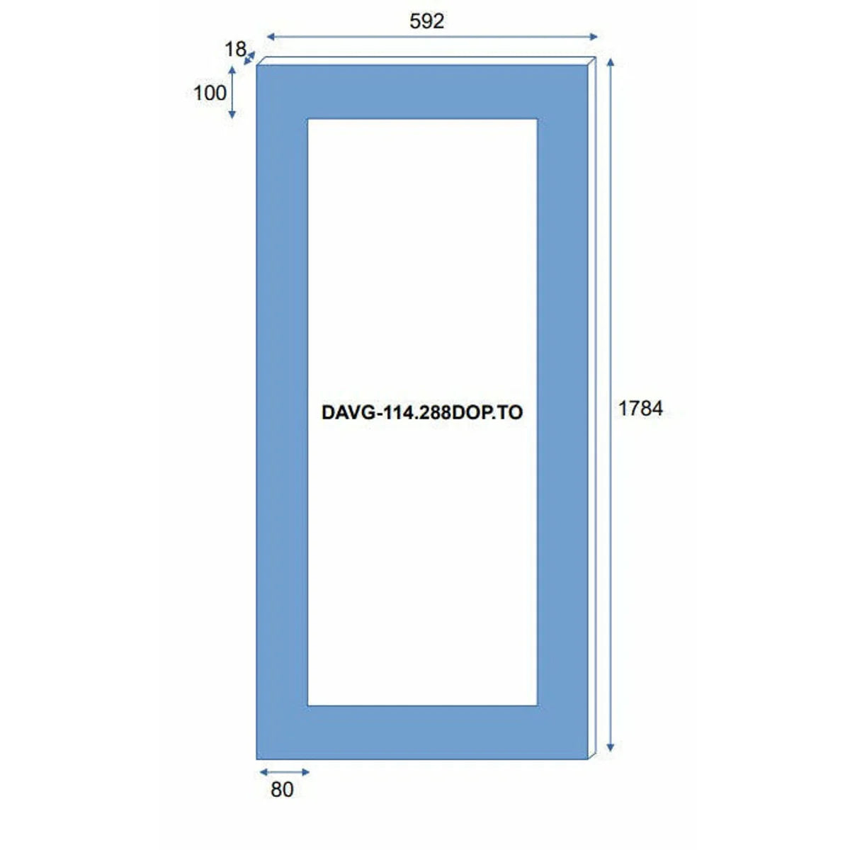 Dunavox Glance - 114 Bottle Dual Zone Fully Integrated Wine Cooler - DAVG-114.288DOP.TO