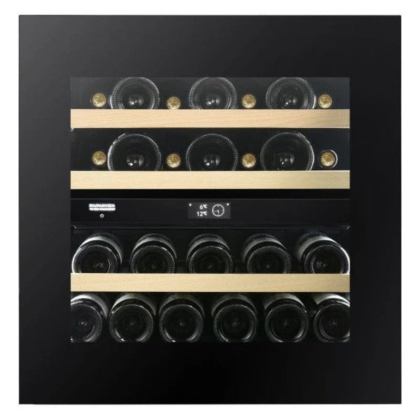 Dunavox Noble-25.TO - 25 Bottle Dual Zone Integrated Wine Cooler - DVN-25.65DB.TO