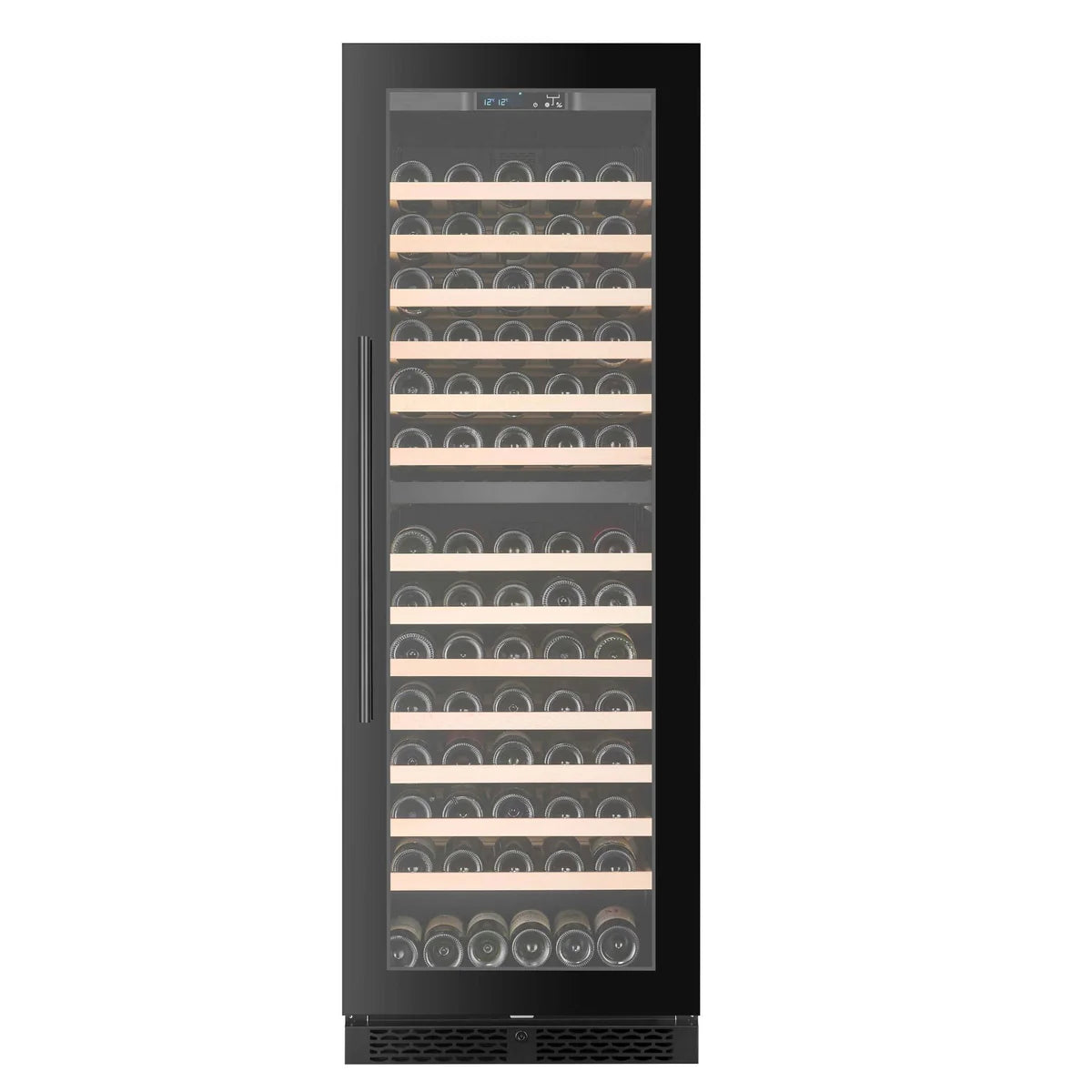 CELLA - 154 Bottle Dual Zone Wine Fridge - FWS154D-BLACK