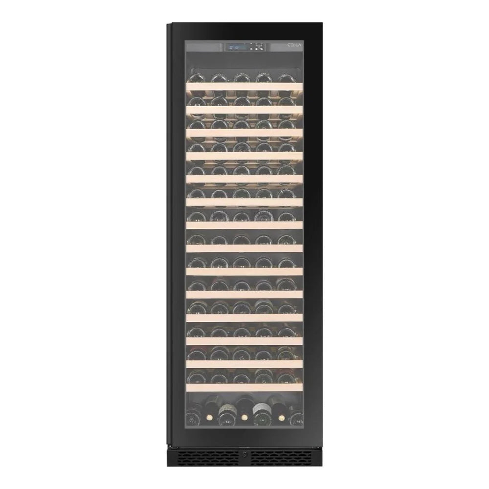 CELLA - 161 Bottle Single Zone Wine Fridge - FWS163-BLACK