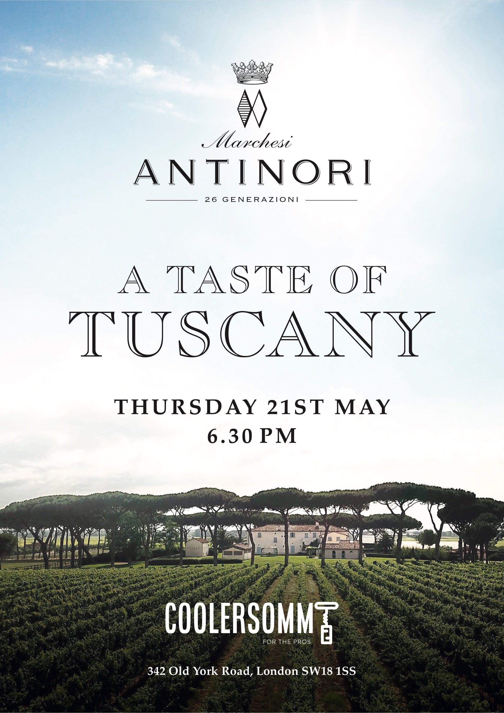 Antinori Masterclass May 2026