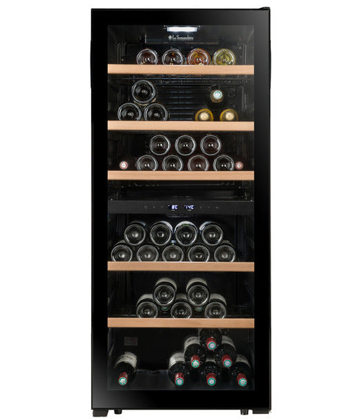La Sommeliere - 102 Bottle Dual Zone Wine Cooler - LS102DZBLACK