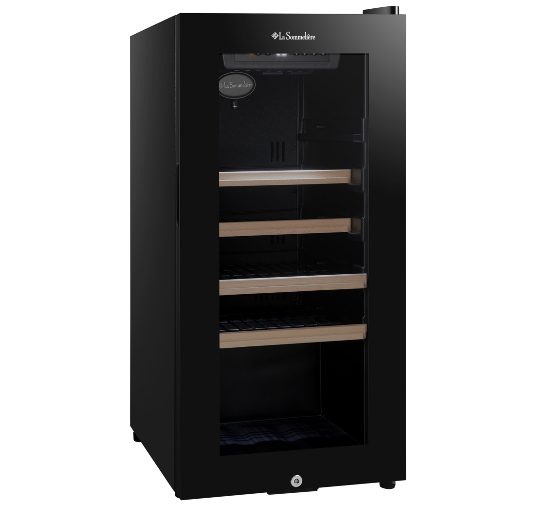 La Sommeliere - 38 Bottle Single Zone Wine Cooler - LS38BLACK