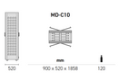 EXPO Mod 10 - Built in / Freestanding Wine Wall MD-10 - Home