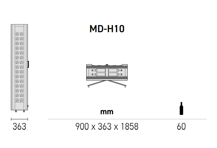 EXPO Mod 10 - Built in / Freestanding Wine Wall MD-10 - Home