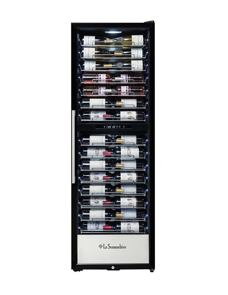 La Sommeliere - 152 Bottle Dual Zone Wine Cabinet - PRO160DZN