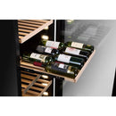CELLA - 102 Bottle Single Zone Wine Cooler - W122S-BLACK