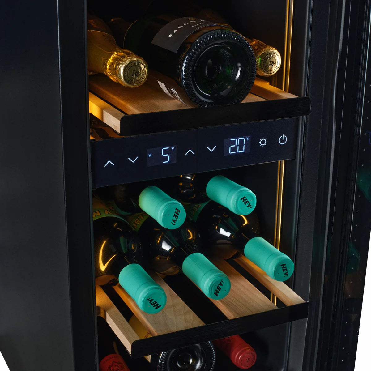 CELLA - 18 Bottle Dual Zone Wine Fridge - W18B-TO