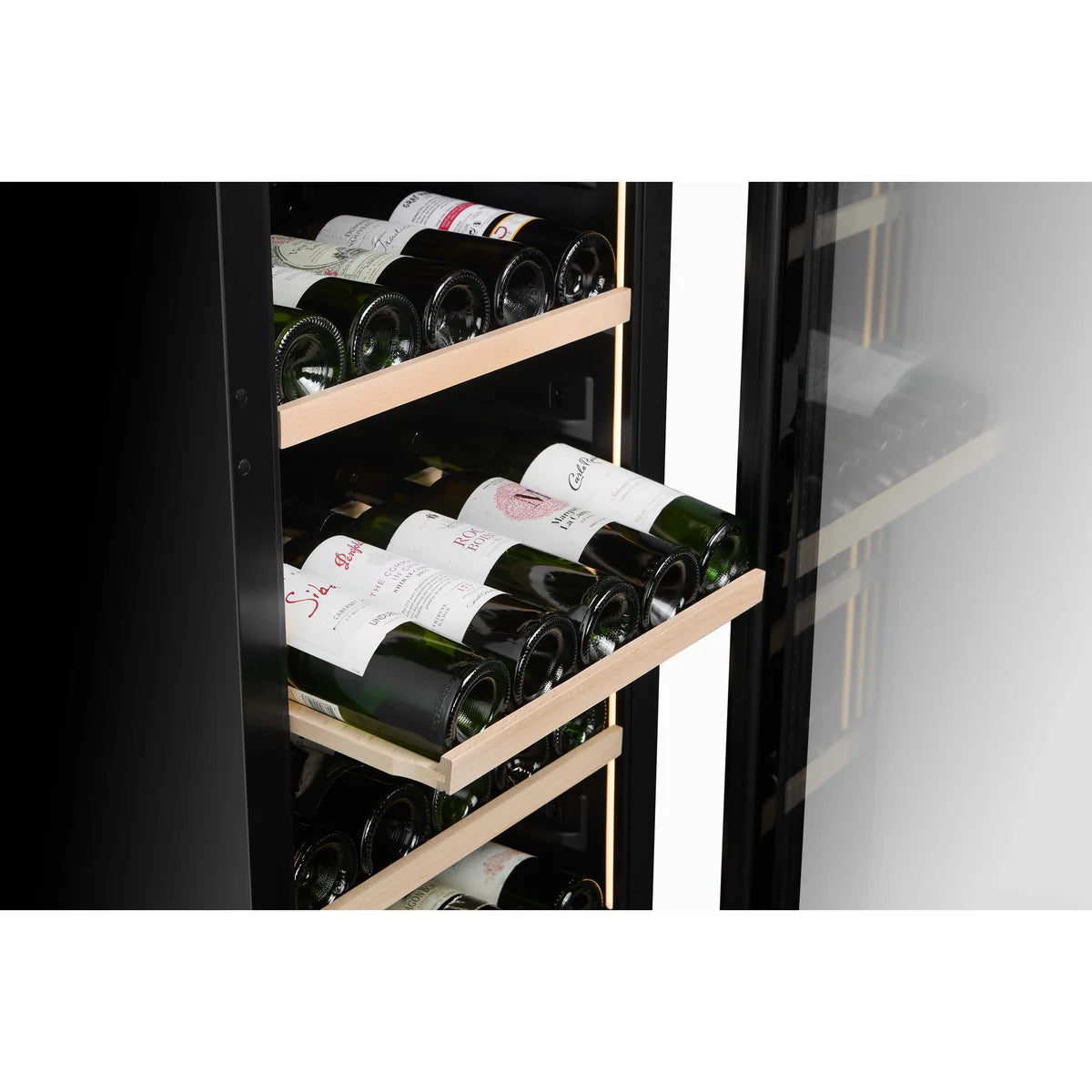 CELLA - 74 Bottle Single Zone Wine Fridge - W82S-BLACK