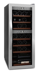 mQuvée - WineExpert 38 Stainless Dual Zone Wine Fridge