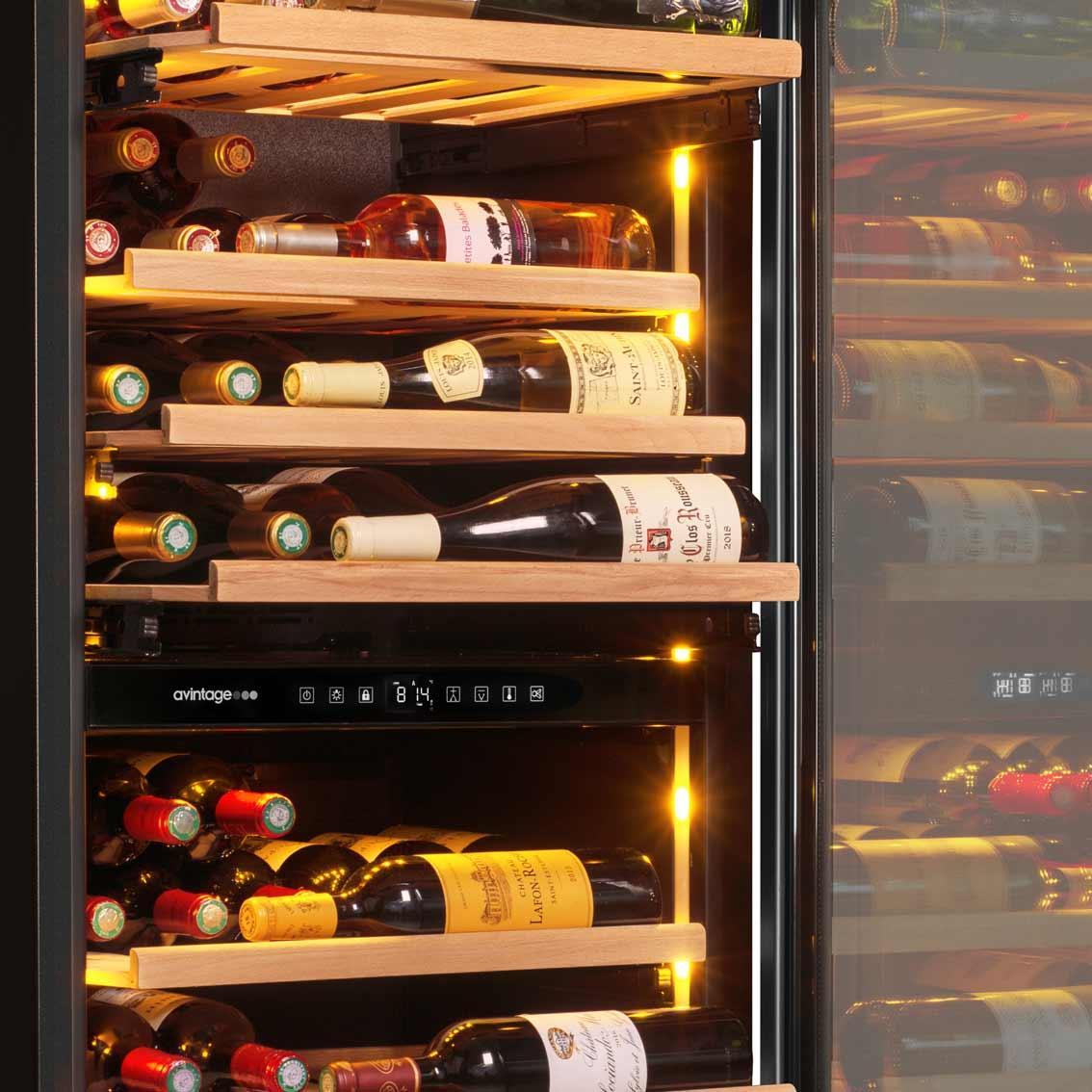 Avintage - 68 Bottle Dual Zone Integrated Wine Cooler - AVI122PLATINUM