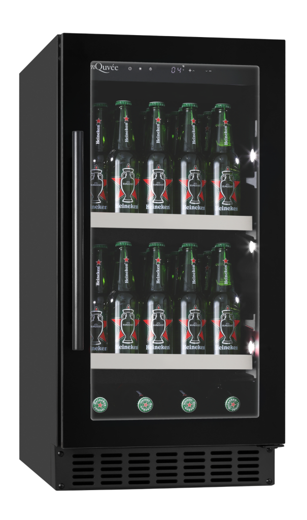 mQuvée - BeerServer 40 Anthracite Black Undercounter Drinks Fridge