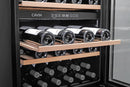 Cavin - Arctic Collection 60D Fullglass Black Wine Fridge