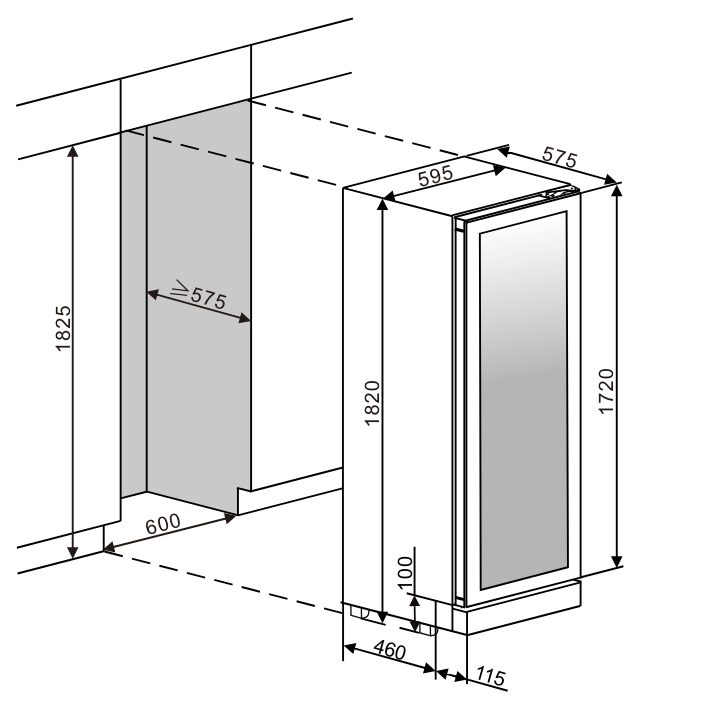 mQuvée - WineCave Infinite Push-Pull Dual Zone Wine Fridge