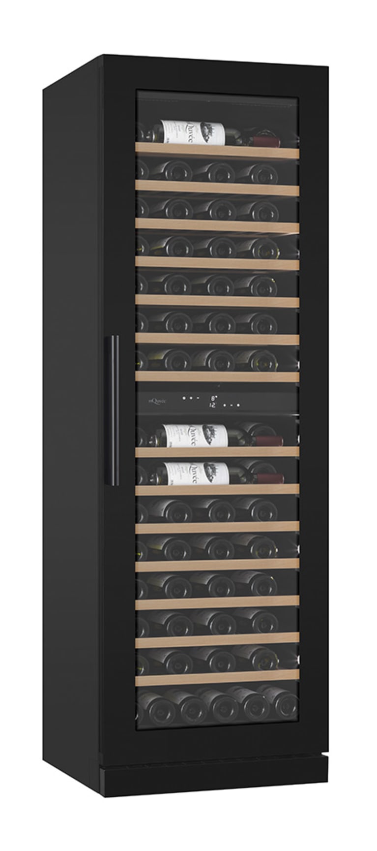 mQuvée - WineCave 187 Anthracite Black Dual Zone Wine Fridge