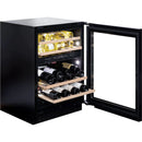 Dunavox Flow 45 - 45 Bottle Dual Zone Built-In Wine Cooler (88cm) - DAUF-45.125DB.TO