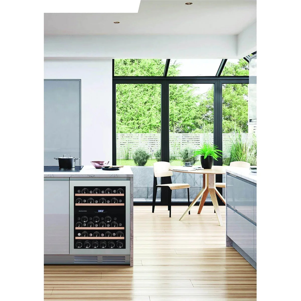 Dunavox Flow 45 - 45 Bottle Dual Zone Built-In Wine Cooler (88cm) - DAUF-45.125DSS.TO