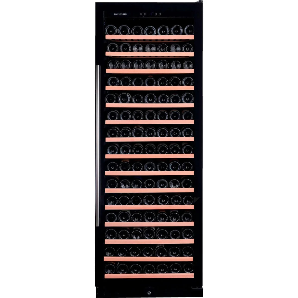 Dunavox DX-194.490BK - 194 Bottle Freestanding/Built-In Single Zone Wine Cabinet