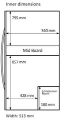 mQuvée - WineExpert 180 Stainless Dual Zone Wine Fridge