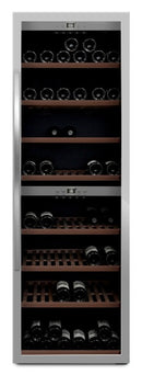 mQuvée - WineExpert 180 Stainless Dual Zone Wine Fridge