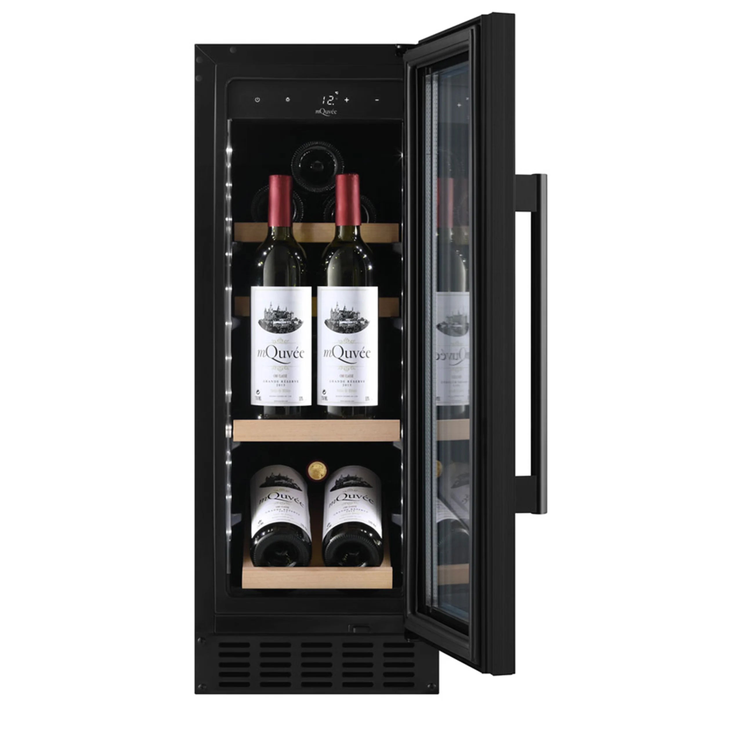 mQuvée - WineCave 700 30S Anthracite Black Single Zone Wine Fridge