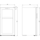 Cavin - Northern Collection 28 Black - Dual Zone Wine Fridge