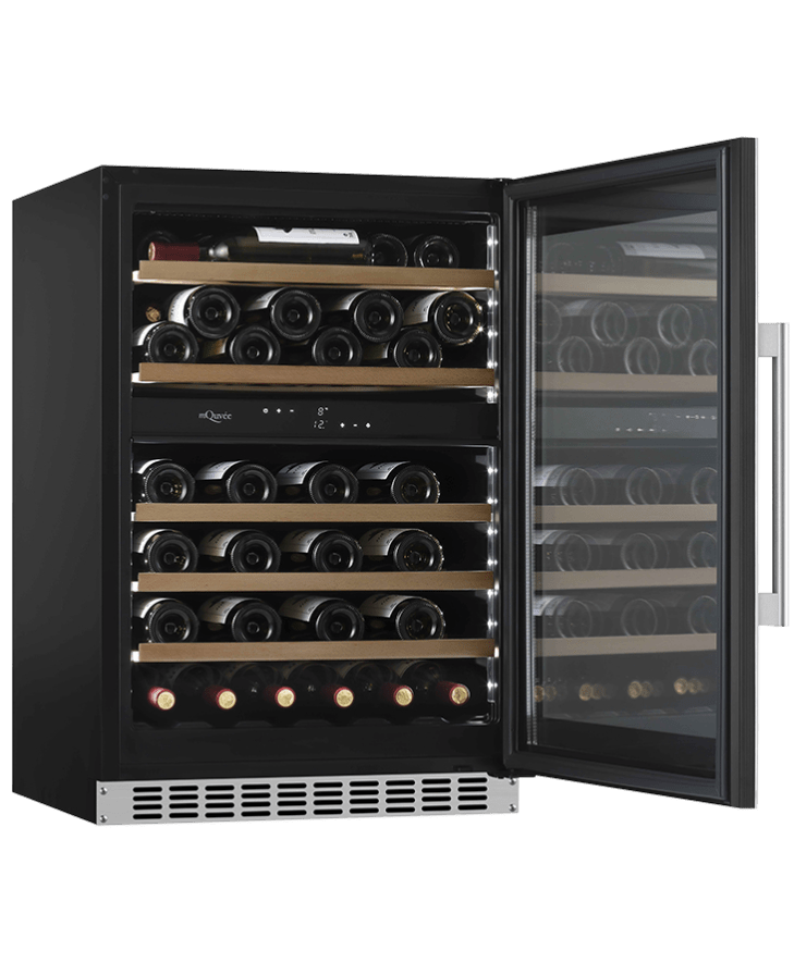 mQuvée - WineCave 800 60D Stainless Dual Zone Wine Fridge