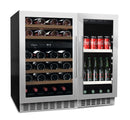 mQuvée - Undercounter Wine & Beer Fridge Combination - 90 Stainless