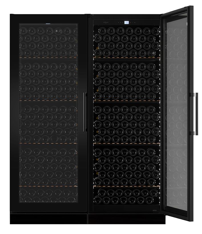 mQuvée - Velvet 220 Glass Double Door Wine Fridge