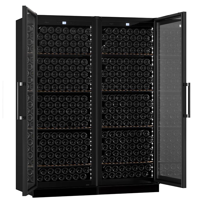 mQuvée - Velvet 220 Glass Double Door Wine Fridge