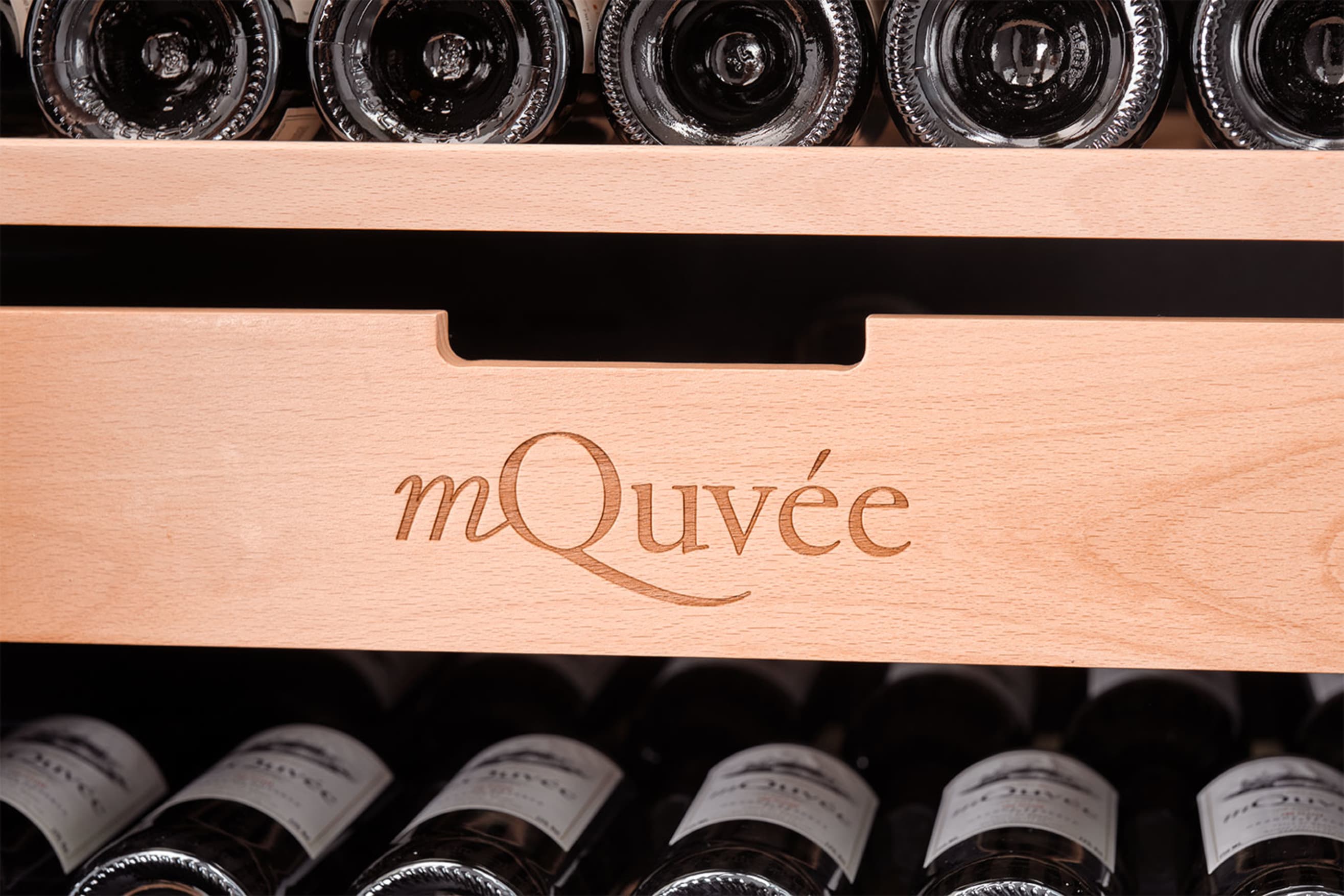 mQuvée - Velvet 220 Glass 273 Bottle Single Zone Wine Cabinet