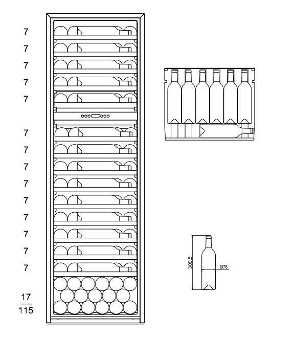 mQuvée - WineKeeper Exclusive 112D Push/Pull Wine Fridge