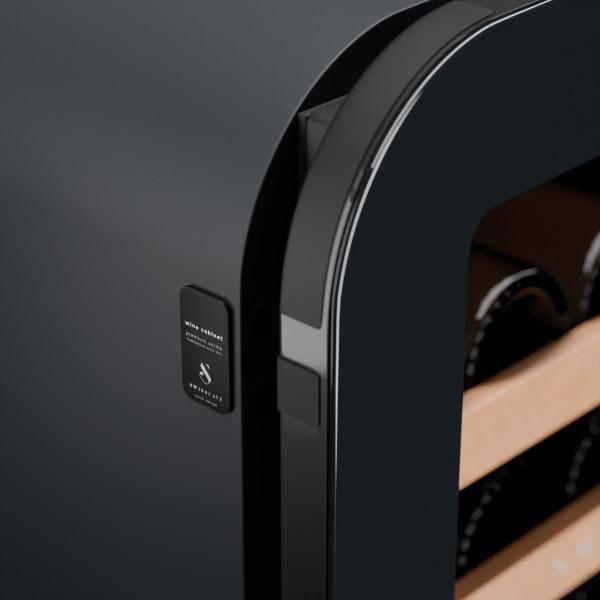 Swisscave - Premium Edition 68 Bottle Dual Zone Wine Fridge - WLB-320DF-BLACK