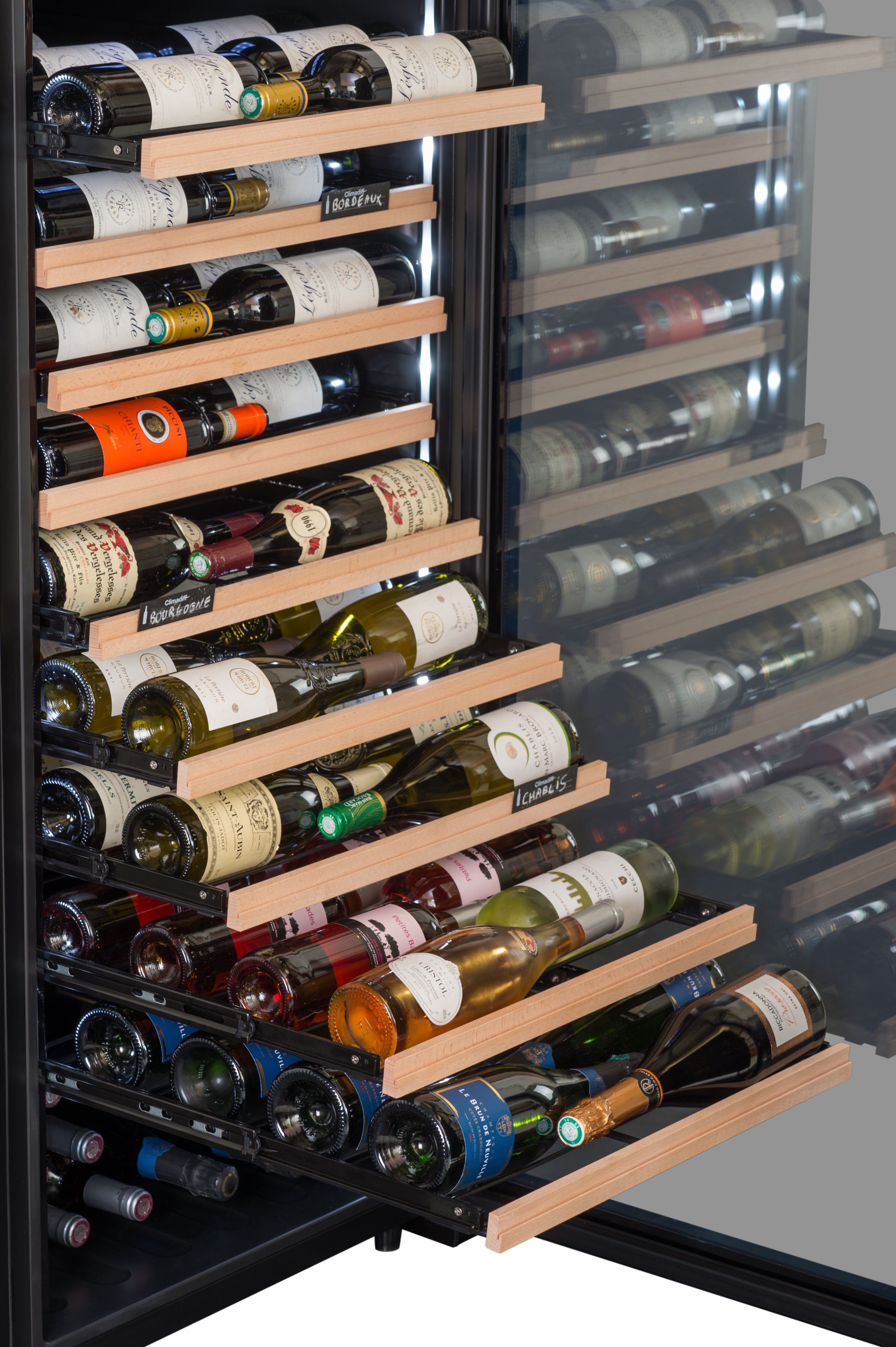 Climadiff - 98 Bottle Multi Zone Wine Cooler - CPF100B1