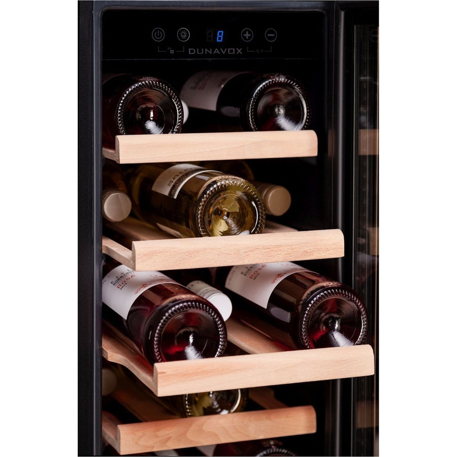 Dunavox - 19 Bottle Built-In Wine Cooler - DAUF-19.58B
