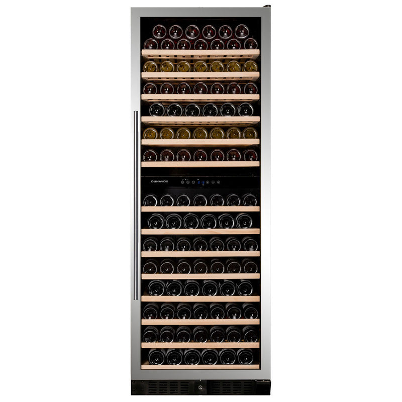 Dunavox DX-181.490SDSK - 181 Bottle Freestanding/Built-In Dual Zone Wine Cabinet