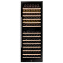 Dunavox DX-181.490DBK - 181 Bottle Freestanding/Built-In Dual Zone Wine Cabinet
