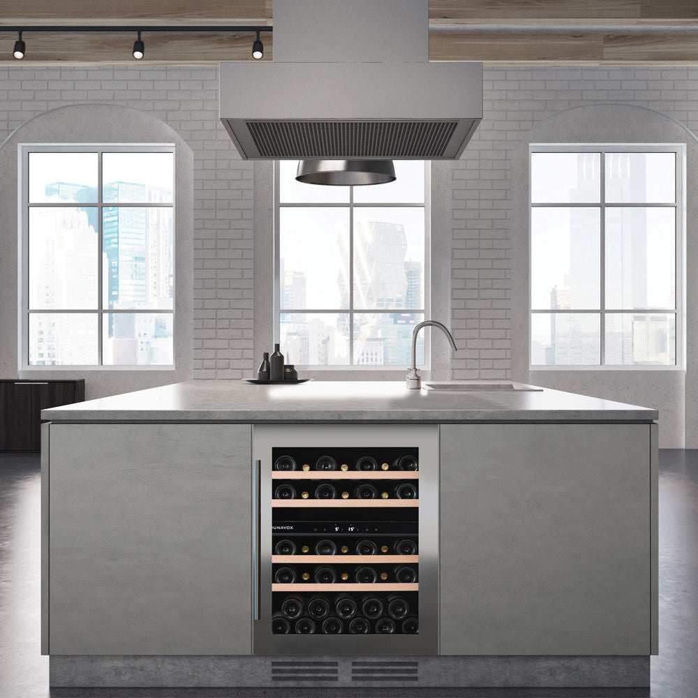 Dunavox 39 Bottle Built-In Wine Cooler - DAUF-39.121DSS
